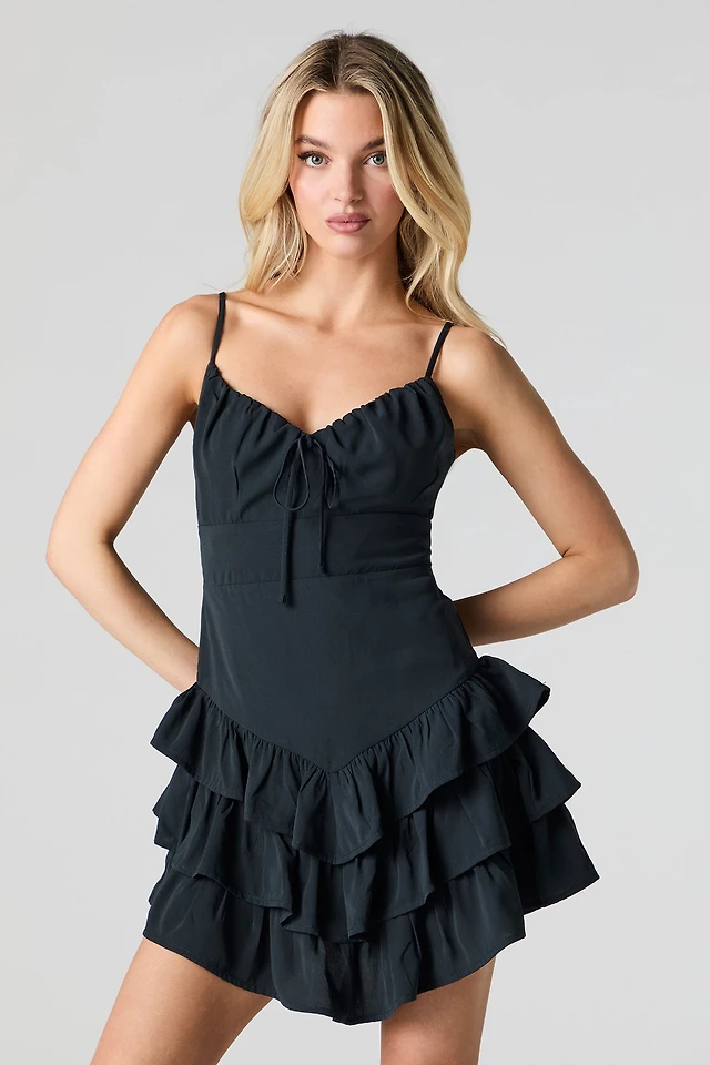 anthea mini dress blue Adrian Blue Mini Dress