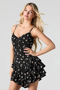 Tiered Ruffle Mini Dress