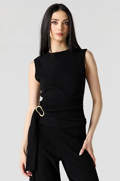 Metal Ring Wrap High Neck Tank
