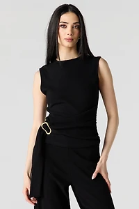 Metal Ring Wrap High Neck Tank