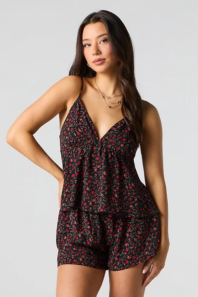 Printed Flowy Short