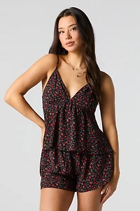 Printed Flowy Short