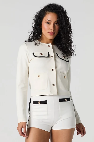 Buttoned Pocket Short