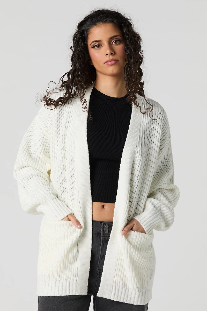 Cardigan ouvert en tricot