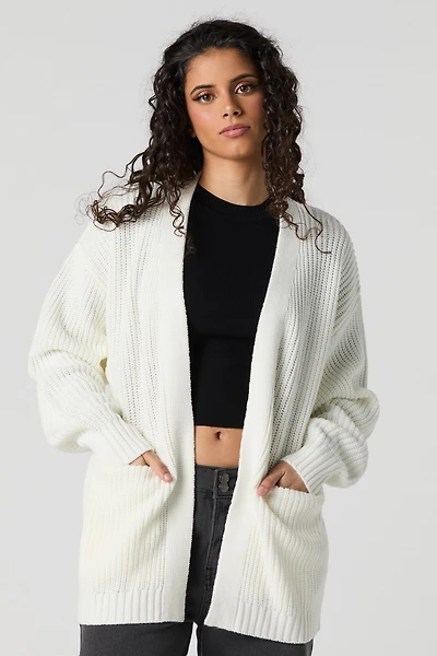 Cardigan ouvert en tricot