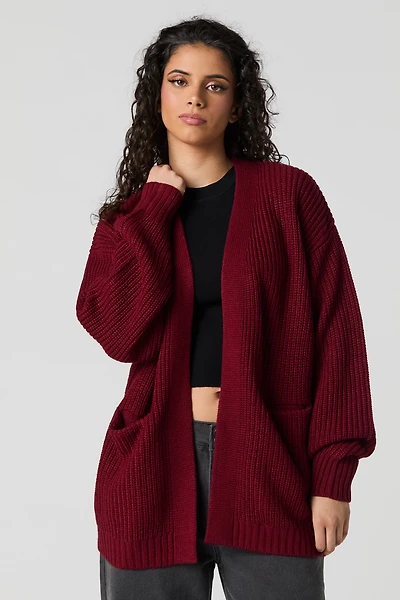 Cardigan ouvert en tricot