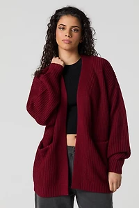 Cardigan ouvert en tricot