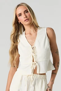 Tie Front Vest Tank