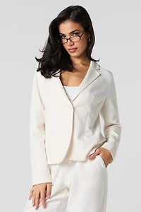 Fitted One-Button Blazer