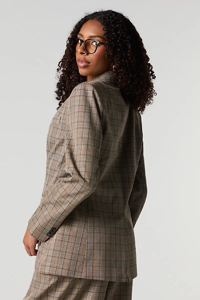Blazer à carreaux