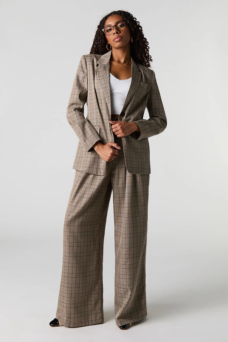 Blazer à carreaux