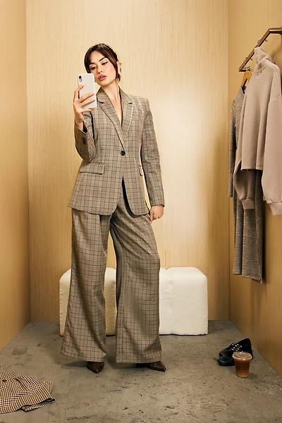 Plaid Blazer