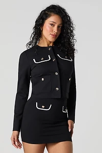 Buttoned Pocket Blazer