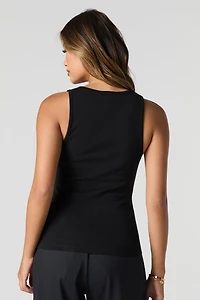 Camisole uni à col rond
