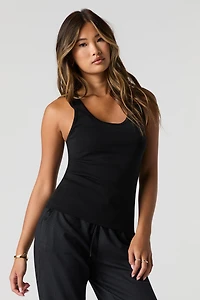 Camisole uni à col rond