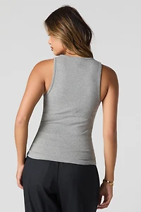Camisole uni à col rond