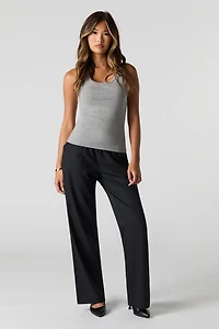 Camisole uni à col rond