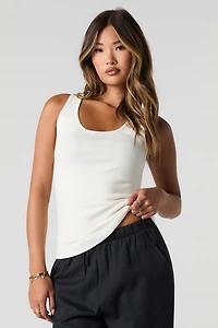 Camisole uni à col rond
