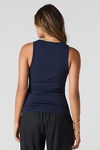Camisole uni à col rond