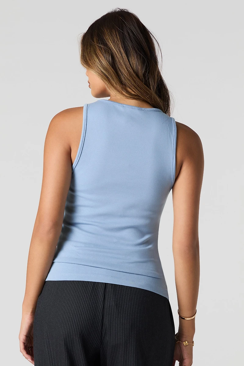 Camisole uni à col rond