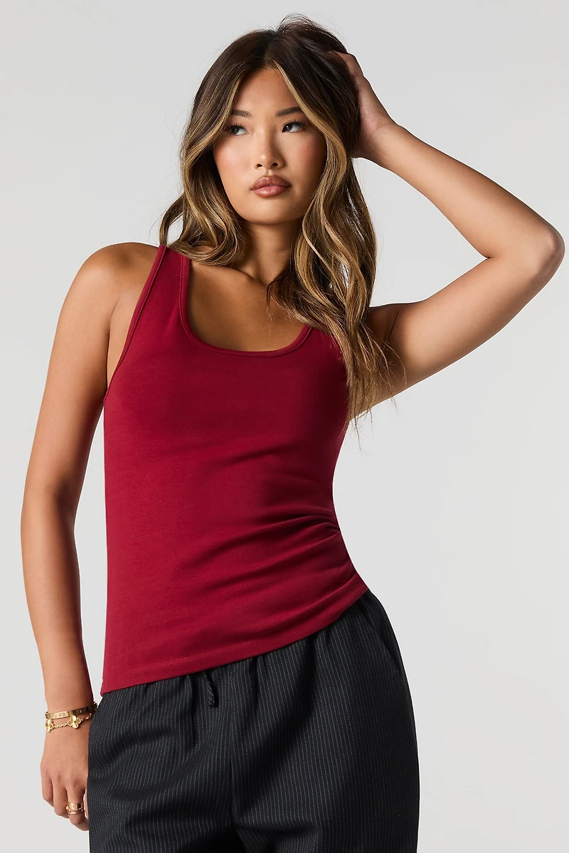 Camisole uni à col rond