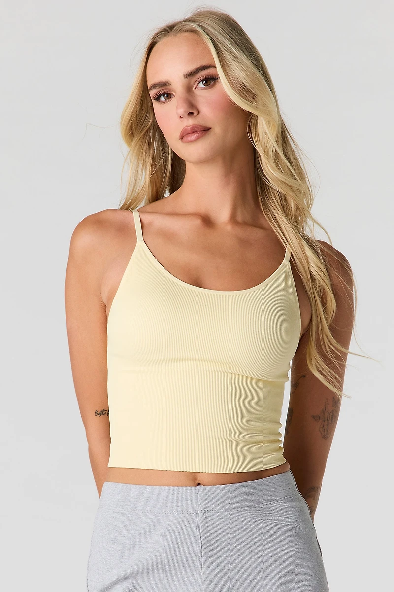 Braless Ribbed Seamless Tank