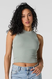 Ribbed Cropped Tank