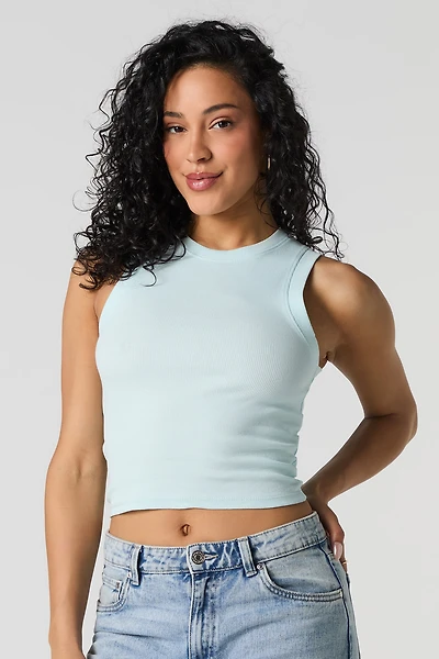 Ribbed Cropped Tank