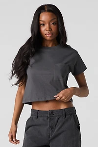 T-shirt ras du cou carré