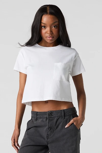 T-shirt ras du cou carré