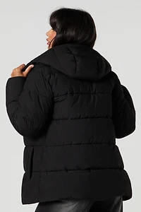 Blouson bouffant à capuchon
