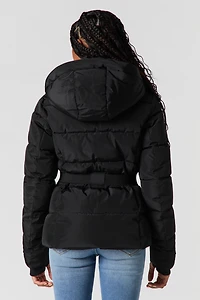 Belted Puffer Jacket