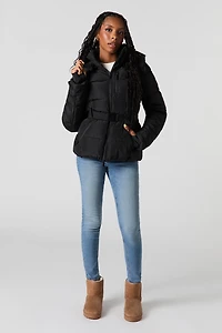 Blouson bouffant avec ceinture