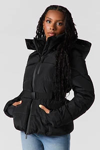 Belted Puffer Jacket