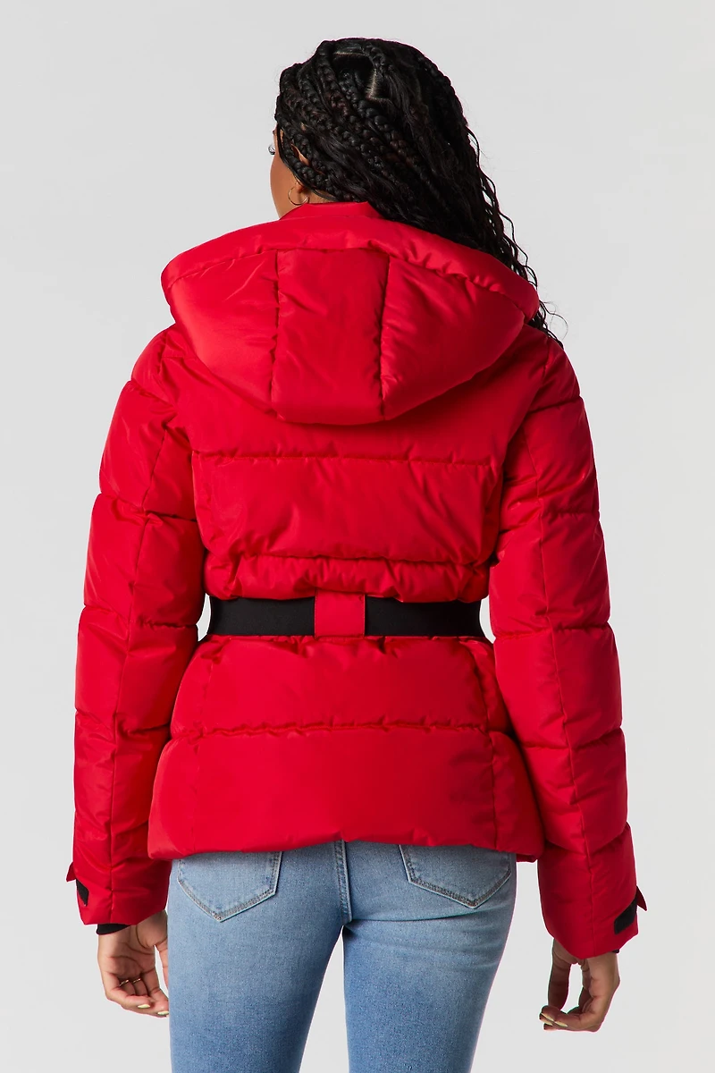 Blouson bouffant avec ceinture