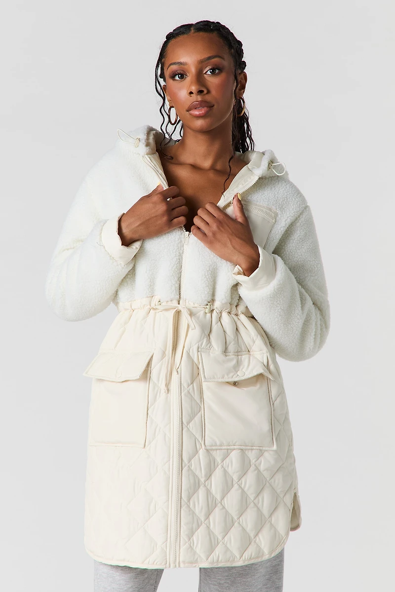 Sherpa Quilted Jacket