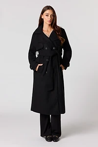 Longline Belted Peacoat