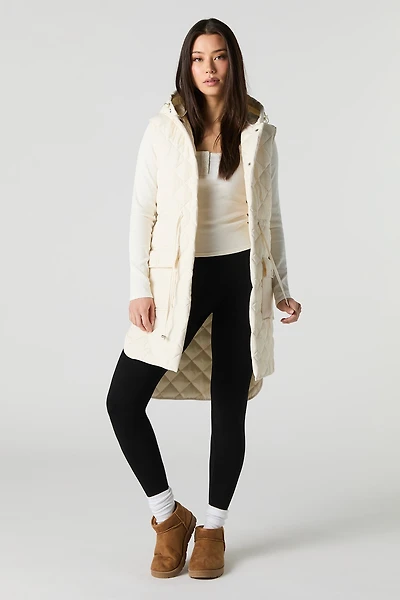 Gilet long matelassé