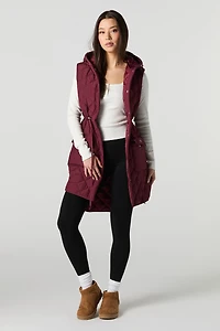 Quilted Longline Vest