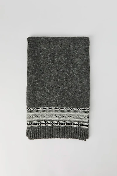 Fair Isle Knit Scarf