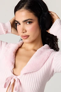 Fuzzy Suede Earmuffs