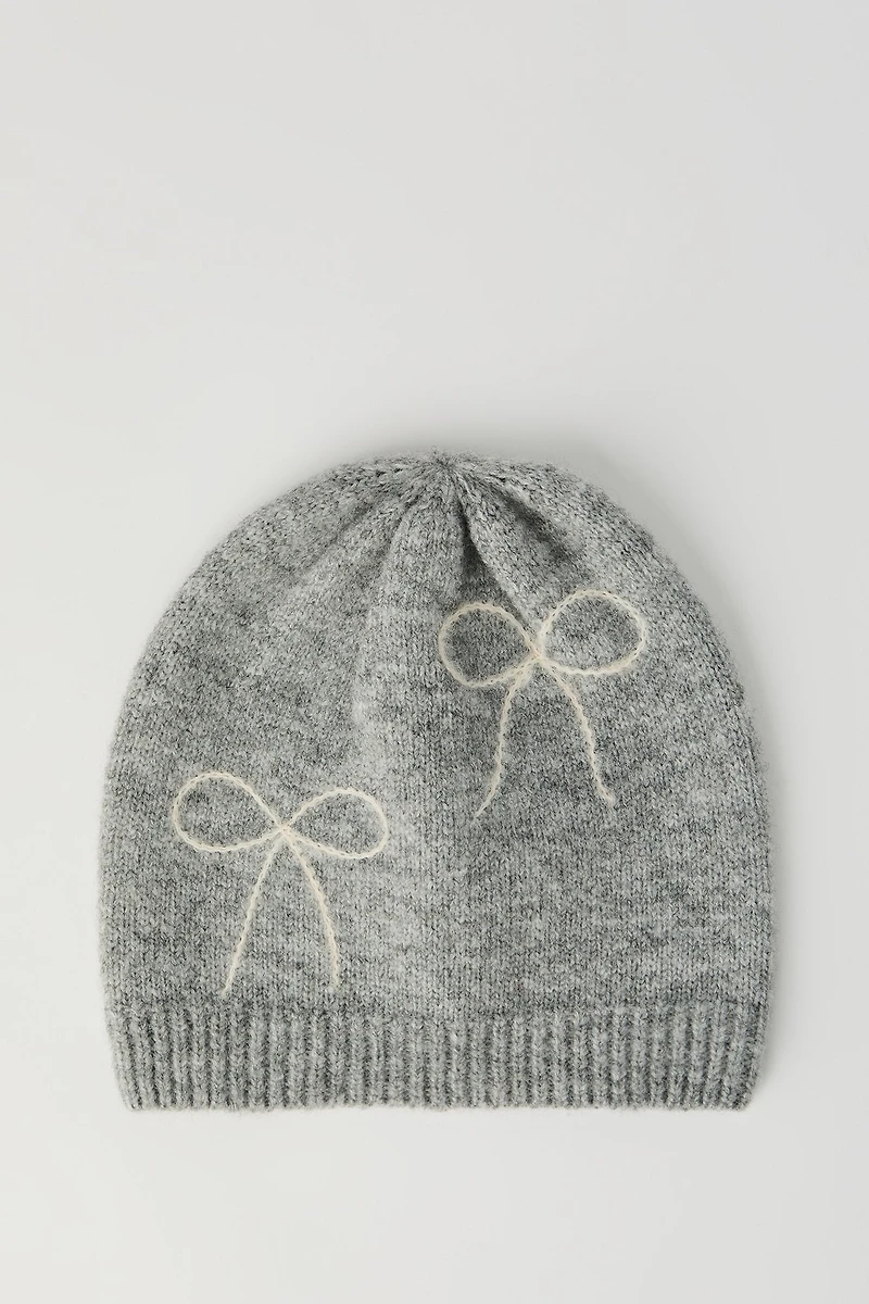 Tuque en tricot de jacquard avec boucle