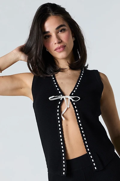 Knit Flyaway Vest