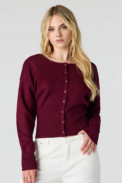 Cardigan boutonné ample