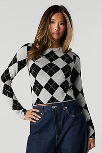 Argyle Knit Sweater