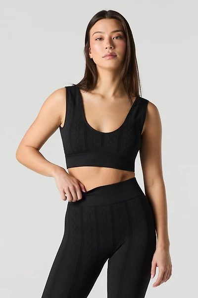 Active Seamless Textured Sports Bra