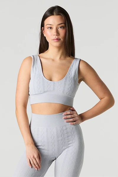 Soutien-gorge sport texturé sans couture Active