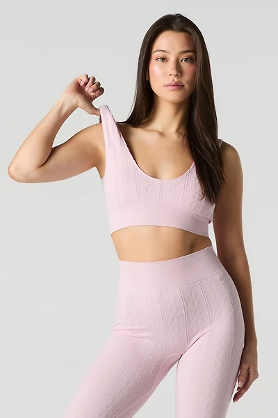 Soutien-gorge sport texturé sans couture Active