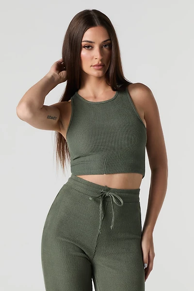 Ribbed Cropped Tank