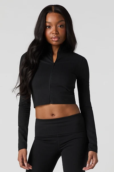 Active Zip-Up Long Sleeve Top